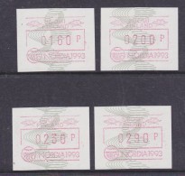 Finland 1993 Nordia Frama Labels 4v ** Mnh (33137) - Timbres De Distributeurs [ATM]