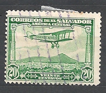 EL SALVADOR     1930 Airmail - Curtiss "Jenny" Over San Salvado  R USED - El Salvador