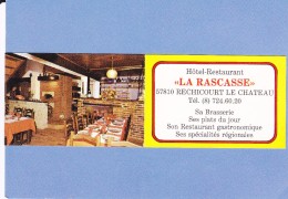 CARTE..PUB....5X15 CM - Rechicourt Le Chateau