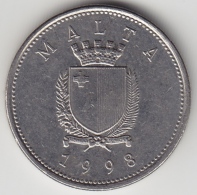 @Y@  Malta   10  Cents    1998     (3390) - Malte