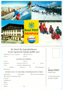 AK Salzburg 5620 Schwarzach Im Pongau Hotel Post Familie Mayr Sportwelt Amadé I. Winter Schnee Skifahren Schifahren I.P. - St. Johann Im Pongau