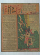 Calendrier Des Postes 1948 Avec Carte De L´Aveyron. - Grand Format : 1941-60