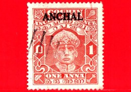 India - Cochin Anchal - Usato - 1939 - Maharaja Sri Rama Varma III - Sovrastampato Anchal - 1 - Cochin
