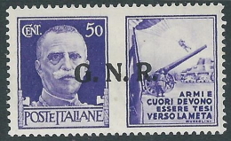 1944 RSI PROPAGANDA DI GUERRA GNR VERONA 50 CENT MH * - CZ35-5 - Propagande De Guerre