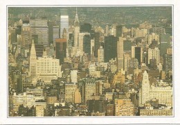 T14 New York - Veduta Di Manhattan - Cartolina Con Legenda Descrittiva - Edizioni De Agostini / Non Viaggiata - America