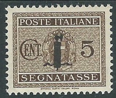 1944 RSI SEGNATASSE FASCETTO 5 CENT MH * - CZ37-3 - Taxe