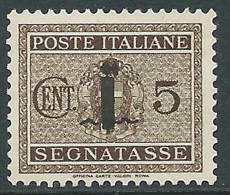 1944 RSI SEGNATASSE FASCETTO 5 CENT MNH ** - CZ37-6 - Portomarken