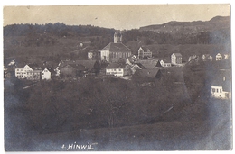 HINWIL: Echt-Foto-Privat-AK Mit Stabstempel HINWEIL 1910 - Hinwil