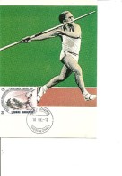 Grèce - Sports -Lancement Du Javelot ( CM De 1982 à Voir) - Maximum Cards & Covers