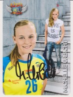 Original Handball Autograph Card MICHELLE URBICHT Club LEIPZIG Season 2014 / 15 - Handbal