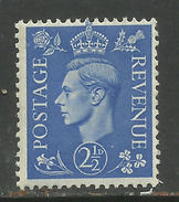 GB 1941 KGV1 2 1/2d Ultramarine Umm SG 489 ( F481 ) - Ongebruikt