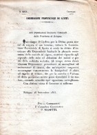 1855   BOLOGNA COMMISSIONE DI SANITÀ   ISTRUZIONI IN CASI  DI CHOLERA - Décrets & Lois