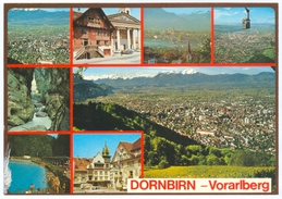 Mehrbild-AK Vorarlberg 6850 Dornbirn Seilbahn Gondelbahn Luftbild Luftfoto Luftaufnahme Aerial View Shot Österreich Bad - Dornbirn