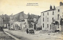 La Guerre De 1914 - Gerbeviller En Ruines - Militaire Et Voiture - Lunéville-Photo P.R. - Guerra 1914-18