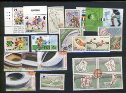 Football Petit Lot De 20 Timbres Neufs - Unused Stamps