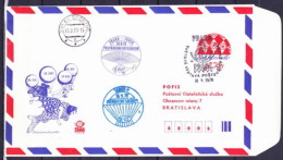 Tchécoslovaquie 1978, Envelope COB 56 B), Obliteré L´adresse Pofis Bratislava, Cachet Bechyně - Omslagen