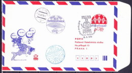 Tchécoslovaquie 1978, Envelope COB 56 A), Obliteré L´adresse Pofis Praha, Cachet Chýnov - Enveloppes