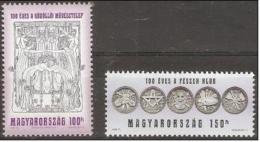 HUNGARY - 2001 Art Anniversary Set Of 2 MNH **  SG 4582-3 - Oblitérés