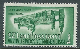 1944 RSI ESPRESSO DUOMO DI PALERMO 1,25 LIRE MH * - CZ39-2 - Posta Espresso