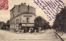 DPT 95 ARGENTEUIL La Rue Nationale Et L'Avenue De La Gare - Argenteuil