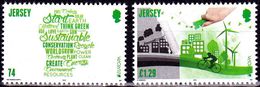 Europa 2016 - Jersey - Think Green - 2 Val Neufs // Mnh - 2016