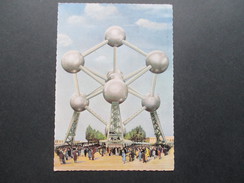 Belgien 1958 Weltsustellung In Brüssel Nr. 1101 EF Ansichtskarte Atomium. Gestempelt Im Atomium - Brieven En Documenten
