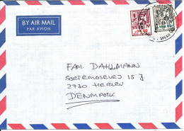 Israel Air Mail Cover Sent To Denmark 1985 - Poste Aérienne