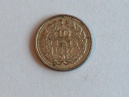 PAYS BAS 10 CENTS 1937 Argent Silver Cent - 10 Cent