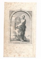 Image Pieuse XIXème Gravure Sanctus Lucas SAINT LUCAS - Andachtsbilder