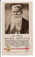 Image Pieuse Relique Reliquaire étoffe Ayant Touché Le Père Daniel BROTTIER Livret De 4 Pages - Images Religieuses