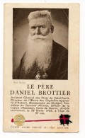 Image Pieuse Relique Reliquaire étoffe Ayant Touché Le Père Daniel BROTTIER Livret De 4 Pages - Images Religieuses