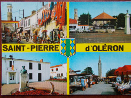 17 - ILE D´OLÉRON - SAINT-PIERRE D´OLÉRON - Rue De La République - Place Gambetta - Lanterne Des Morts Et La Mairie. - Saint-Pierre-d'Oleron