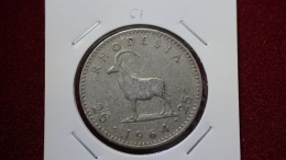 Rhodesia 2-1/2 Shillings = 25 Cents  1964 Km#4  (inv 00061) - Rhodesia