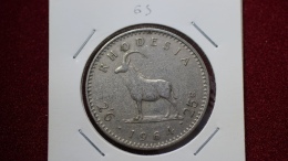 Rhodesia 2-1/2 Shillings = 25 Cents  1964 Km#4  (inv 00063) - Rhodesia