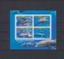 MALDIVES  2009  WWF Whales, Special SS  Imperf. Rare! - Zonder Classificatie