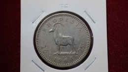 Rhodesia 2-1/2 Shillings = 25 Cents  1964 Km#4 (inv 00076) - Rhodesien