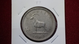 Rhodesia 2-1/2 Shillings = 25 Cents  1964 Km#4 (inv 00089) - Rhodesia