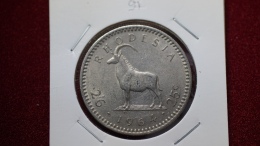 Rhodesia 2-1/2 Shillings = 25 Cents  1964 Km#4 (inv 00091) - Rhodesia