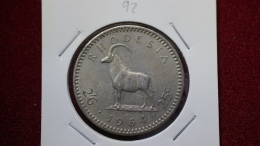 Rhodesia 2-1/2 Shillings = 25 Cents  1964 Km#4 (inv 00092) - Rhodesië