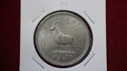 Rhodesia 2-1/2 Shillings = 25 Cents  1964 Km#4 (inv 00094) - Rhodesia