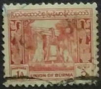 BURMA 1949. I Aniversario De La Independencia.. USADO - USED - Myanmar (Birmanie 1948-...)