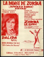 PARTITION DALIDA* LA DANSE DE ZORBA LE GREC FILM 1964 SIRTAKI THEODORAKIS PAPAS SIRTAKI - Other