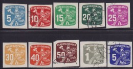 1(207). Czechoslovakia 1945/7 Newspaper Stamps, Used (o) Michel 480-489 - Zeitungsmarken