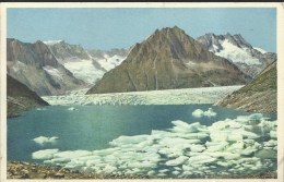 Märjelensee Am Gr. Alefschglefscher - Carte 14 X 9  Envoyée En 1985 En France, Timbre Du Sauvetage Sur Le Lac. - Lens