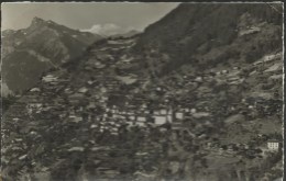 Isérables Et Le Mt. Gond - Carte 14 X 9 Dentelée - Cachet De Isérables Sur Timbre Château De Chillon De 1949 - Isérables