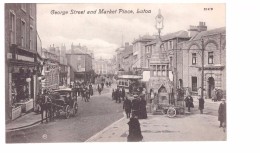 Angleterre Luton George Street Market Place Attelage Commerce Boutique Automobile , Carte Non Voyagée - Otros & Sin Clasificación