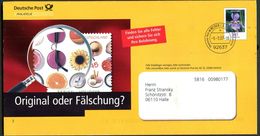 BUND EA F205 Faltblatt SCHWERTLILIE Original Oder Fälschung 2007 - Briefomslagen - Gebruikt