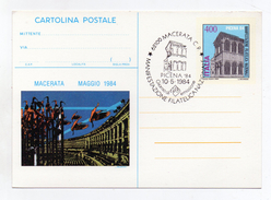 Italia - 1984 - Cartolina Postale  " Manifestazione Filatelica Nazionale PICENA 84"  - (FDC1341) - Stamped Stationery