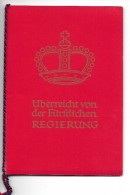 LIECHTENSTEIN → Fürstenbilder 1943 ►es Existieren Nur 2 Ex. Mit Echter, Pers. Unterschrift Des Fürsten - Storia Postale