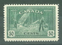 Canada: 1946/47   Peace - Re-conversion   SG405    50c    MH - Unused Stamps